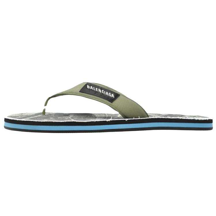 Balenciaga Flip Flops Men's Green