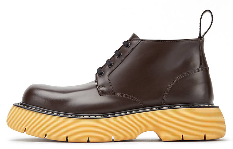 Bottega Veneta The Bounce Swell Ankle Boot Brown
