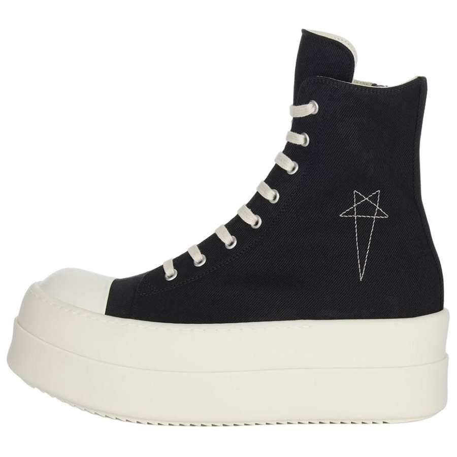 Rick Owens DRKSHDW High top Canvas Shoes Men's Black