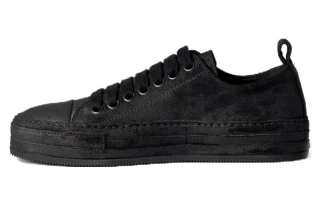 Ann Demeulemeester Calfskin Low top Skateboard Shoes Women's Black
