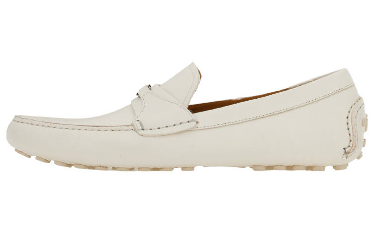 Ferragamo FERRAGAMO Gancini Gommino Loafers Men's White