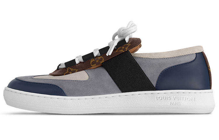 LOUIS VUITTON Lous Sneakers 'Blue Grey With Brown Monogram' Women's
