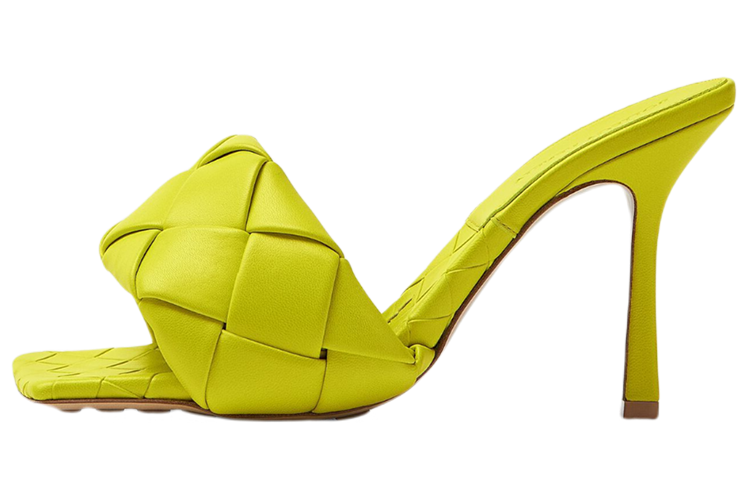 Bottega Veneta Lido Slide Slippers Women's Light Green