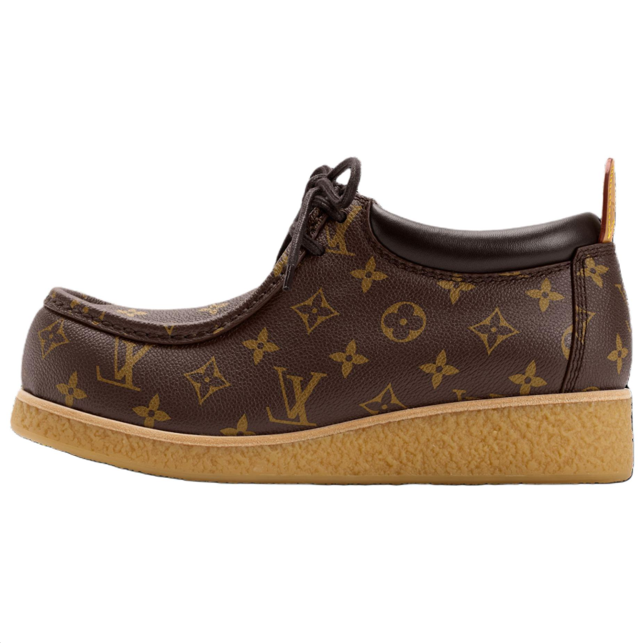 LOUIS VUITTON Bubble Gum Casual Leather Shoes Men's Brown