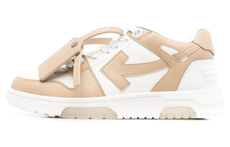 OFF-WHITE OFF WHITE Out Of Office Low Top Sneaker 'Tan White' Women's