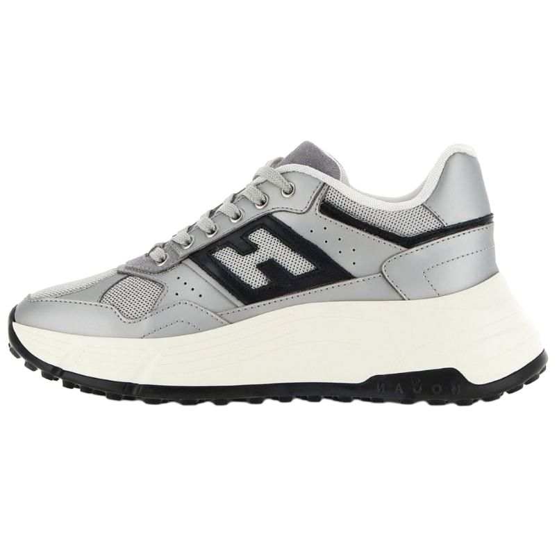 HOGAN H669 Side Logo Patch Low Top Sneakers Women's