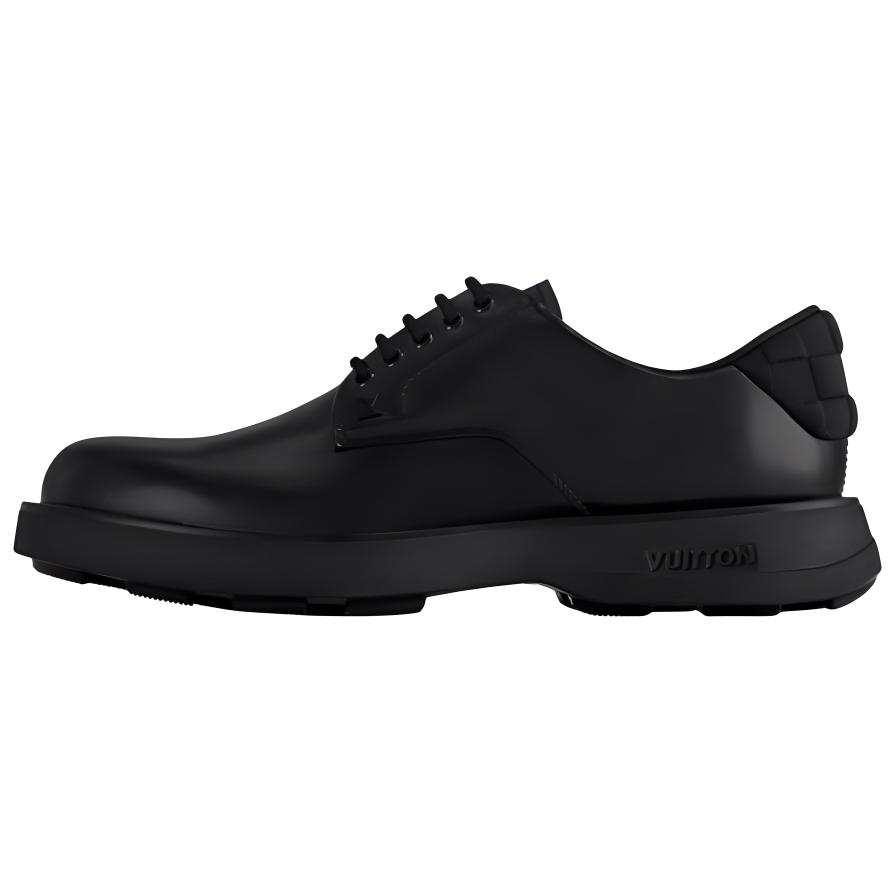 LOUIS VUITTON BASTILLE Cow Leather Casual Shoes Men's Black