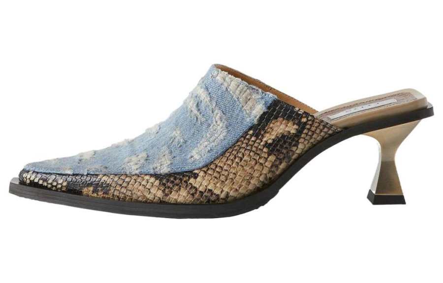 EYTYS Snake print Leather Mules Women's