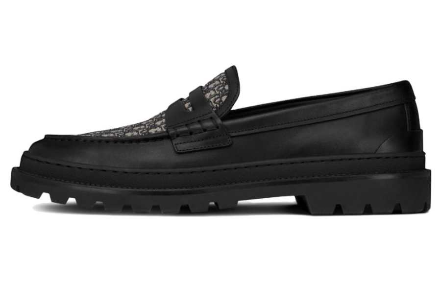 DIOR DIOR Explorer Loafer 'Black Oblique Jacquard'