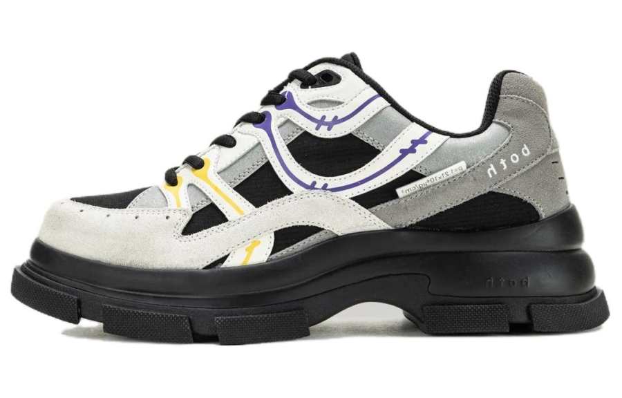 Both Gao Eva Runner Leather Minimalist Fashion Low top Casual Shoes Men's Black Gray