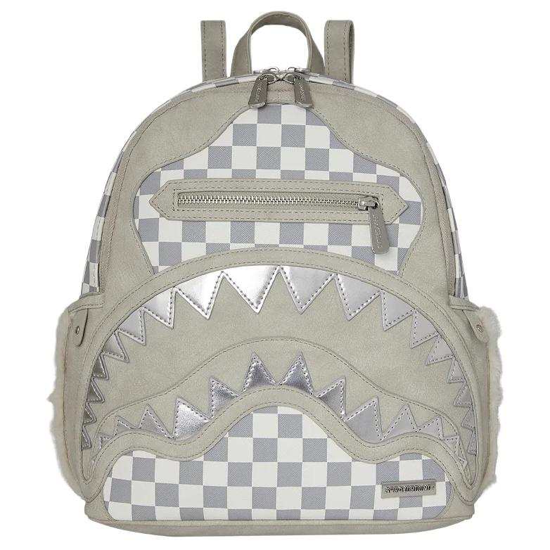 SPRAYGROUND SPRAYGROUND Polyvinyl Chloride Backpack Unisex Silver Gray