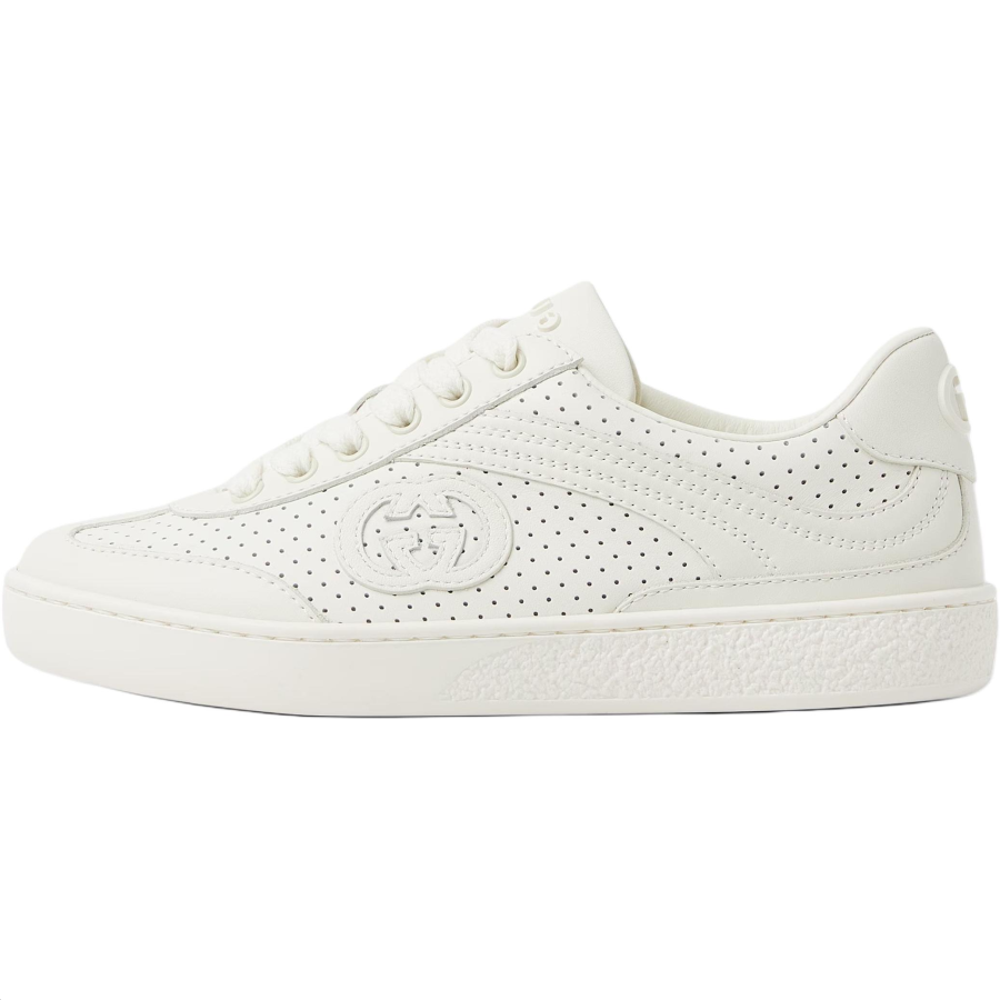 GUCCI G74 Leather Low top Kids' Skateboarding Shoes White Kids'