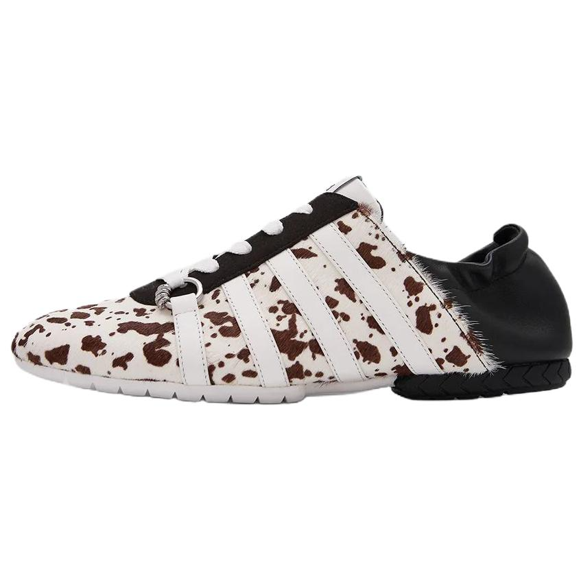Both Both Tyres Glider Cow Leather Low top Casual Shoes Women's Black White