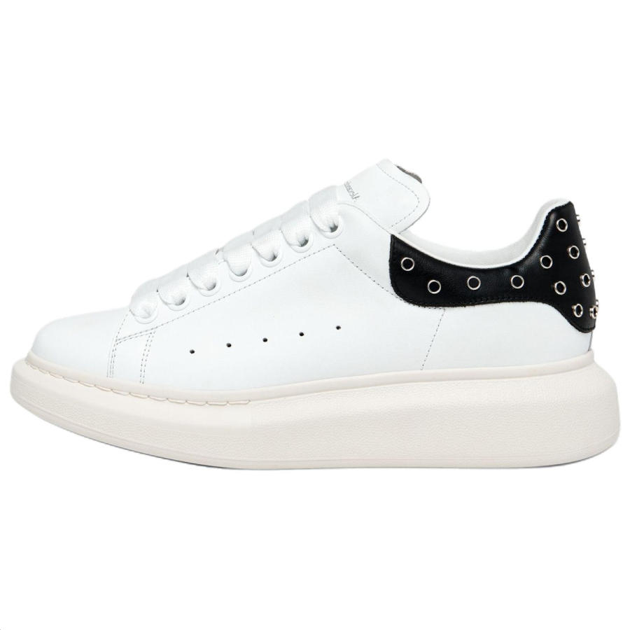 Alexander McQueen Oversized Sneaker Cow Leather Low top Casual Shoes Women's White