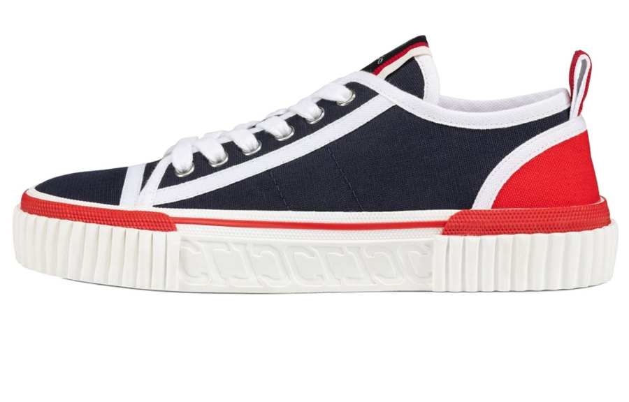 Christian Louboutin CL Pedro Low top Skateboard Shoes Men's Blue White