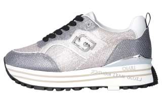 LIU·JO Pu Comfortable Round Toe Low top Casual Shoes Women's Silver