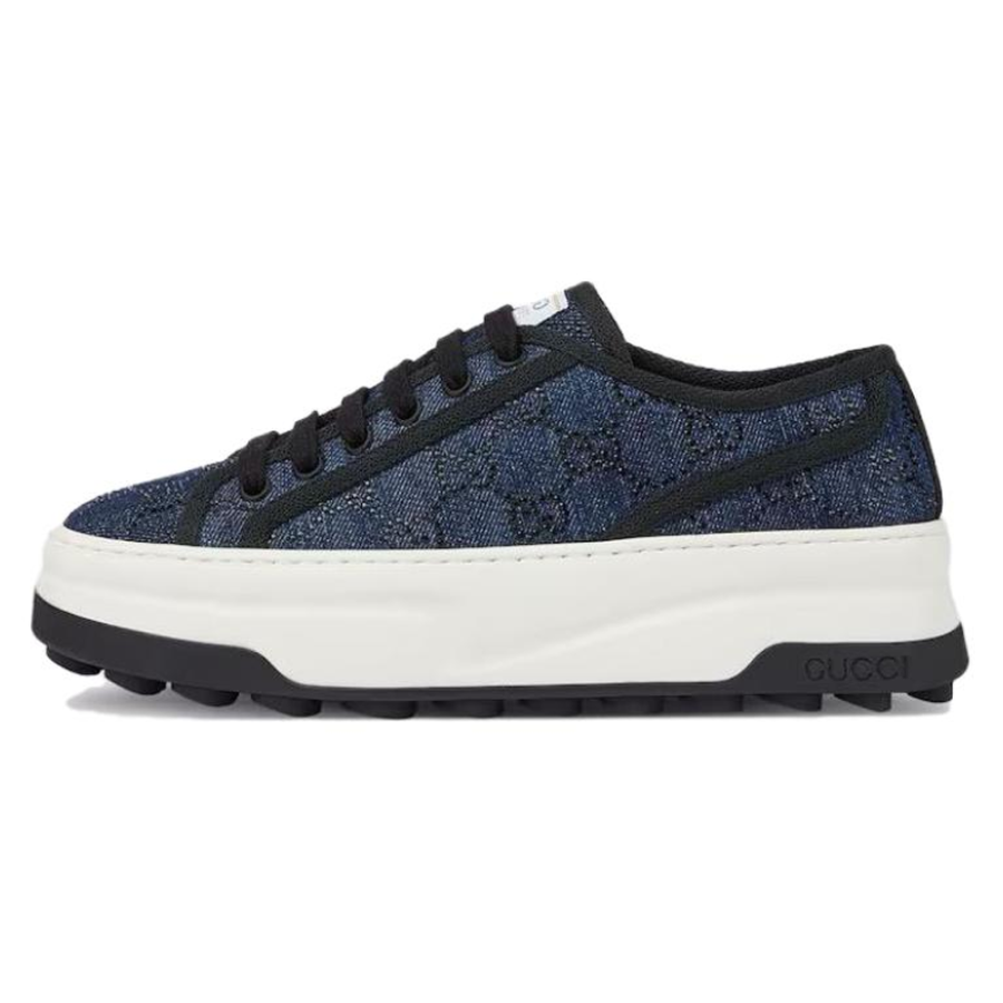 Gucci Wmns Tennis 1977 Low 'Denim Crystals' Women's