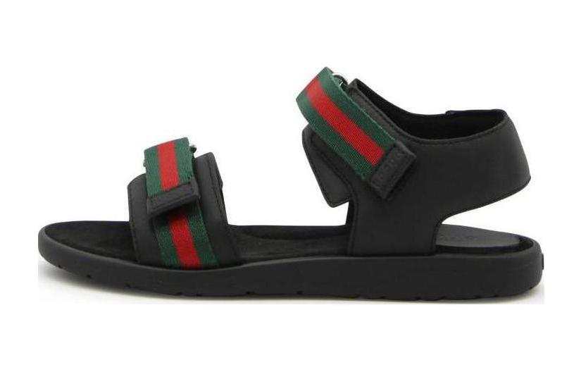 GUCCI Kids Stripe-detail Open-toe Sandals
