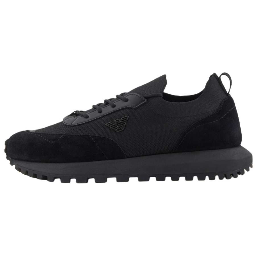 EMPORIO ARMANI Logo Plaque Lace Up Sneakers
