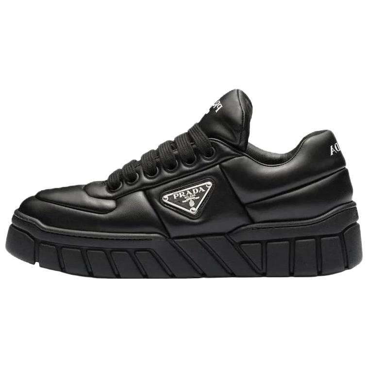 PRADA PRADA Centaurus Leather Low top Casual Shoes Women's Black