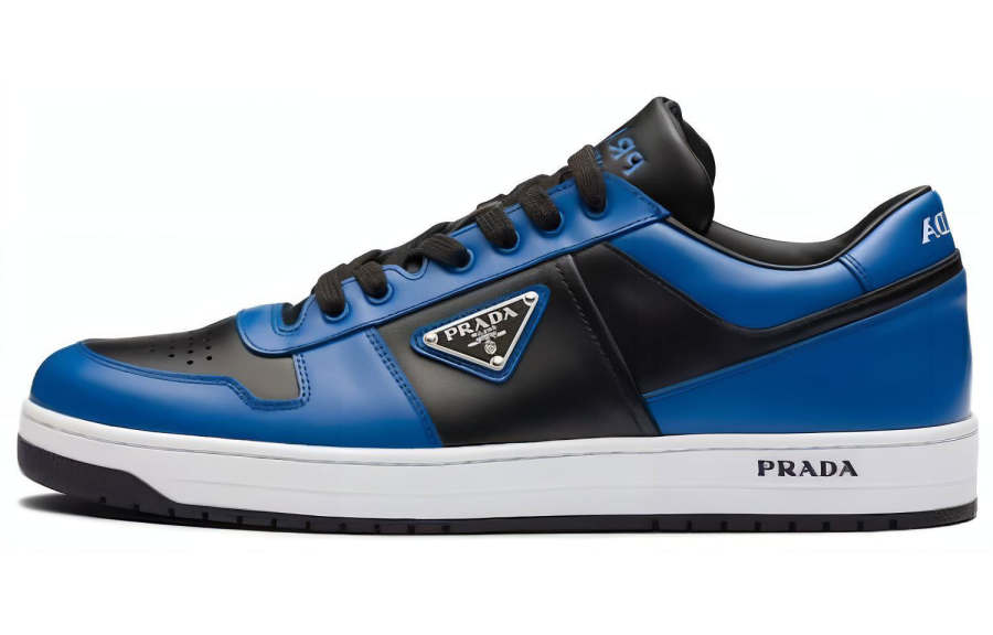 PRADA PRADA Comfortable Round Toe Low top Skateboard Shoes Men's Blue