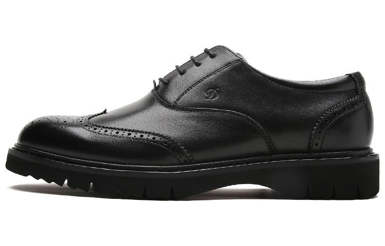S.T.Dupont S. T.DUPONT Leather Dress Shoes Men's Black