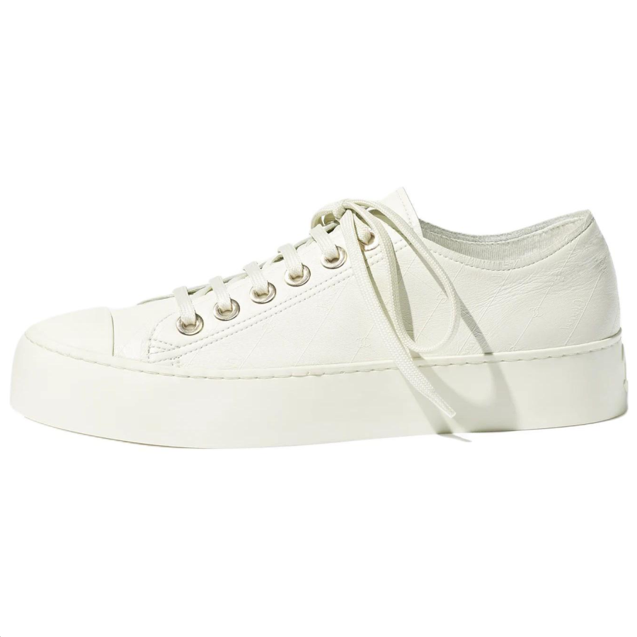 CHANEL Low top Skateboard Shoes Women's White