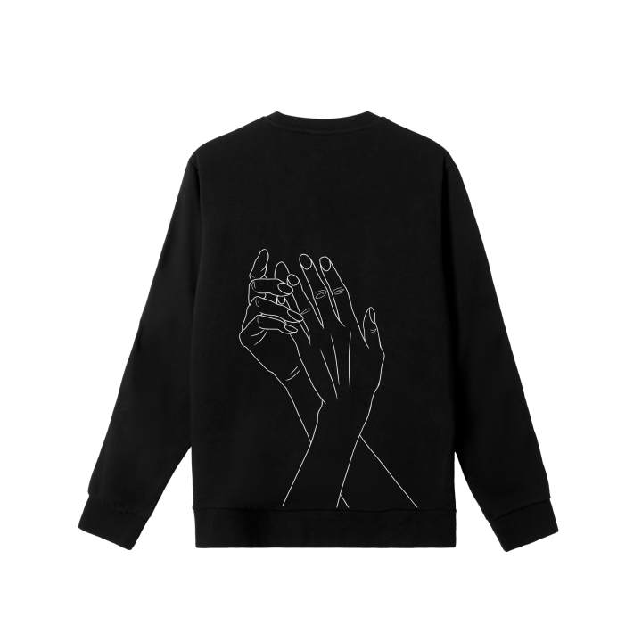 Adidas Adidas Sweatshirts Men's Black Crew Neck Moderate Regular