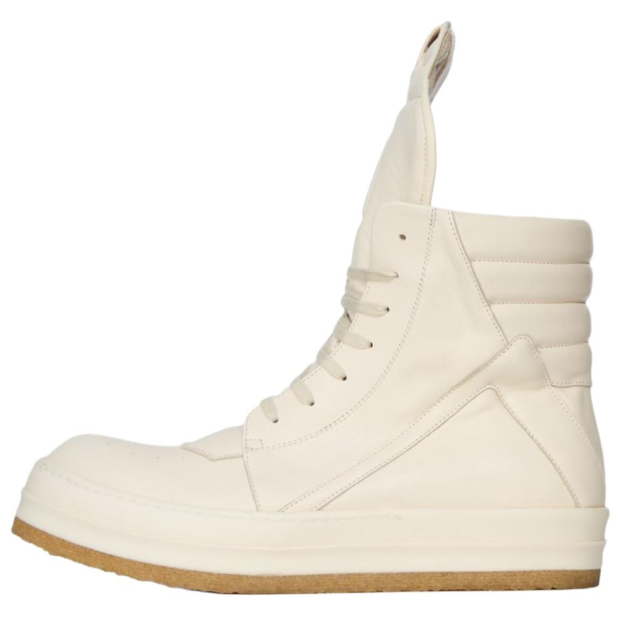 RICK OWENS RICK OWENS/RO Geobasket High top Skateboard Shoes Men's White