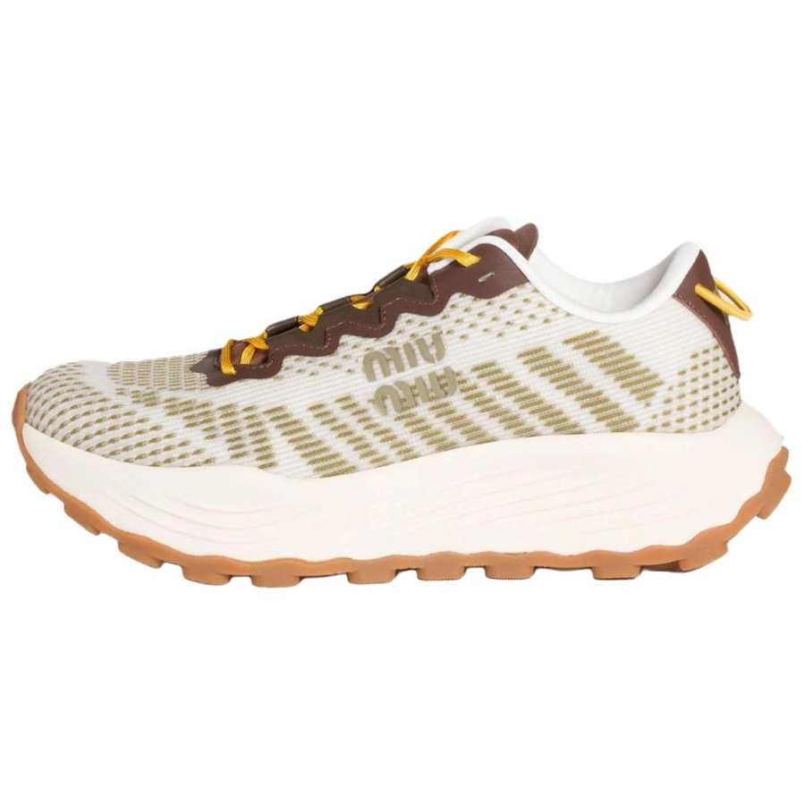MIU MIU Low top Casual Shoes 4.5cm Women's Ivy Green