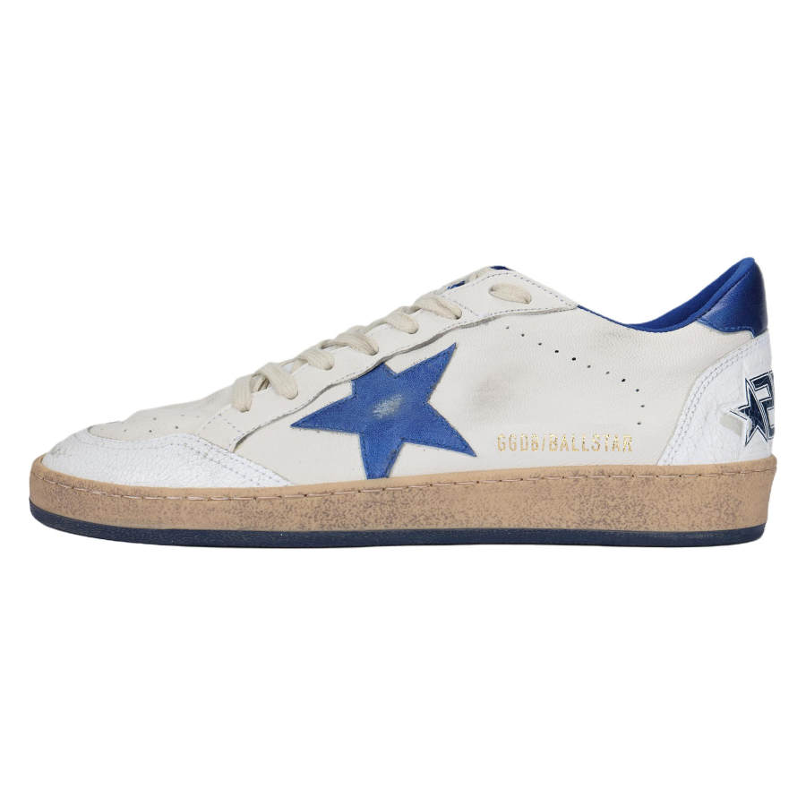 Golden Goose Ball Star Low White Bluette