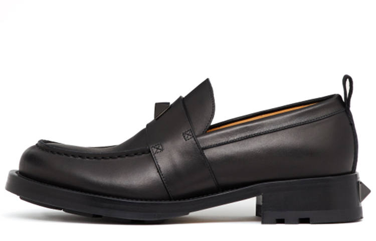 Valentino Roman Stud Loafers Men's Black