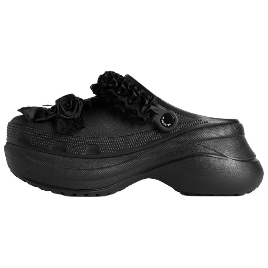 Balenciaga Crocs Collaboration Jibbitz Clogs Women's Black