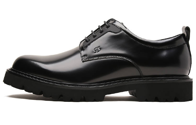 S.T.Dupont S. T.DUPONT Cow Leather Casual Shoes Men's Black