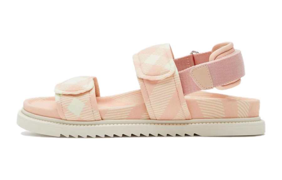 Burberry Abrasion Resistant Children's Sandals Pink Beige Kids'