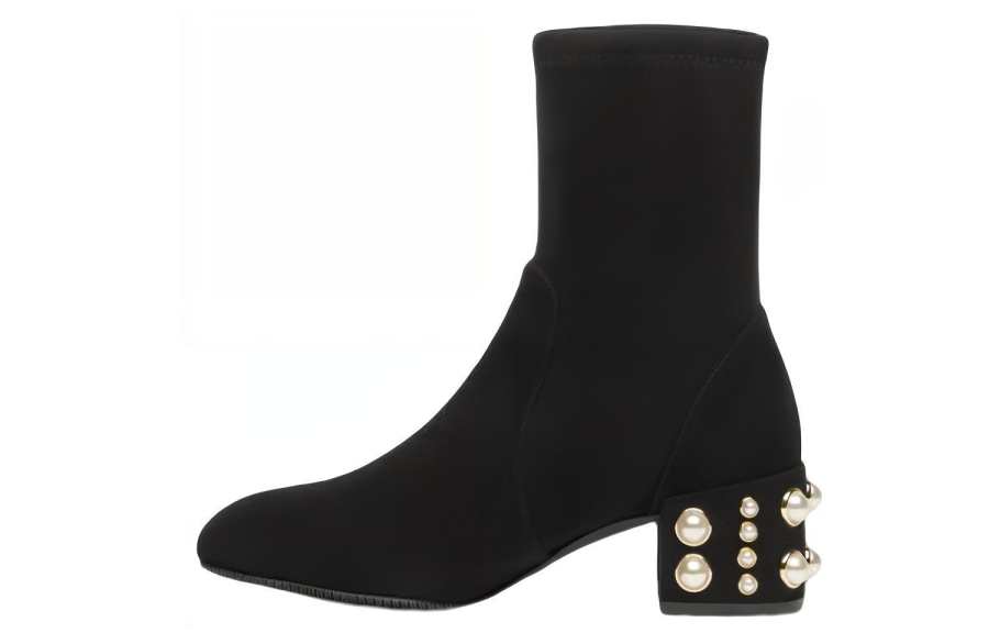 Stuart Weitzman Stuart Weitzman/SW Leather Ankle Boots Women's Black