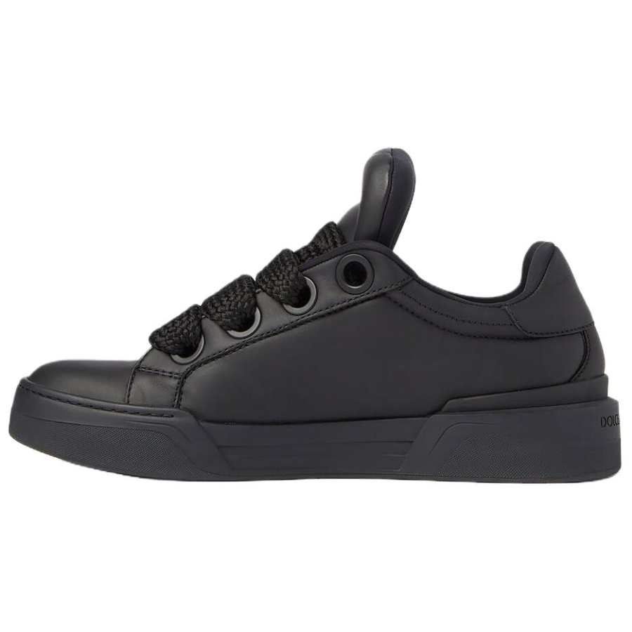 Dolce & Gabbana Mega Skate Leather Low top Casual Shoes Men's Black