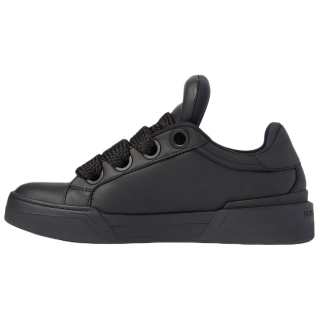 Dolce & Gabbana Mega Skate Leather Low top Casual Shoes Men's Black