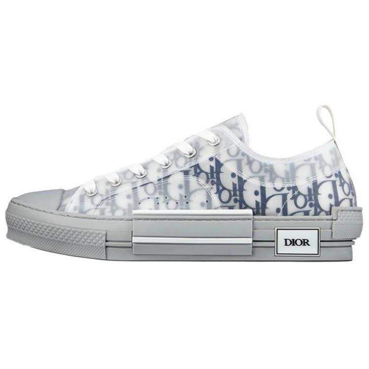 DIOR DIOR B23 Low White Navy Oblique