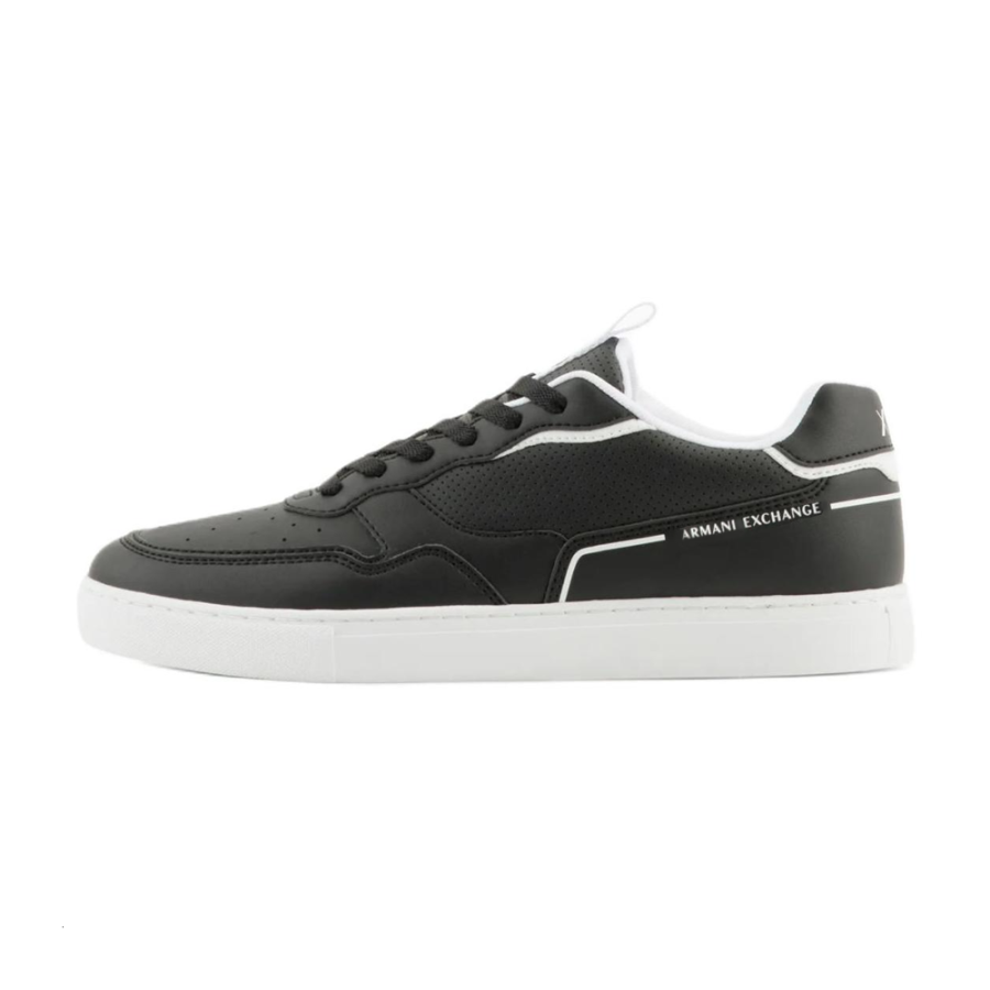 ARMANI EXCHANGE ARMANI EXCHANGEAE Low top Skateboard Shoes Men's Black White