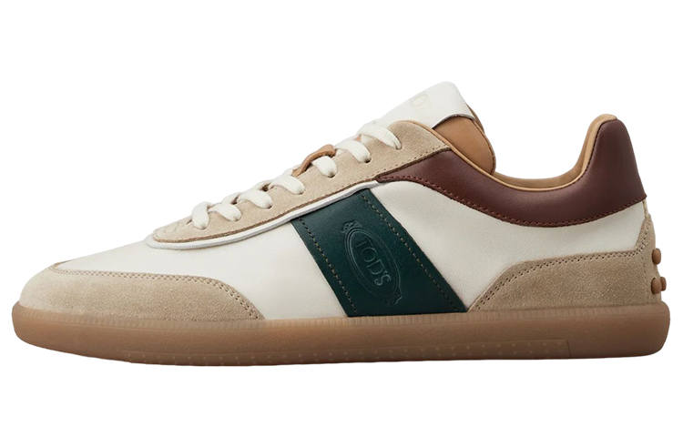 TOD'S Low top Stylish Skateboarding Shoes Men's White Brown