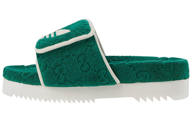 GUCCI x Adidas Originals Slide Slippers Men's Green