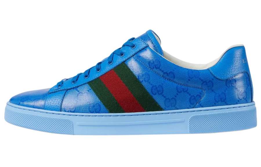 GUCCI Gucci Ace 'GG Crystal Canvas - Blue'