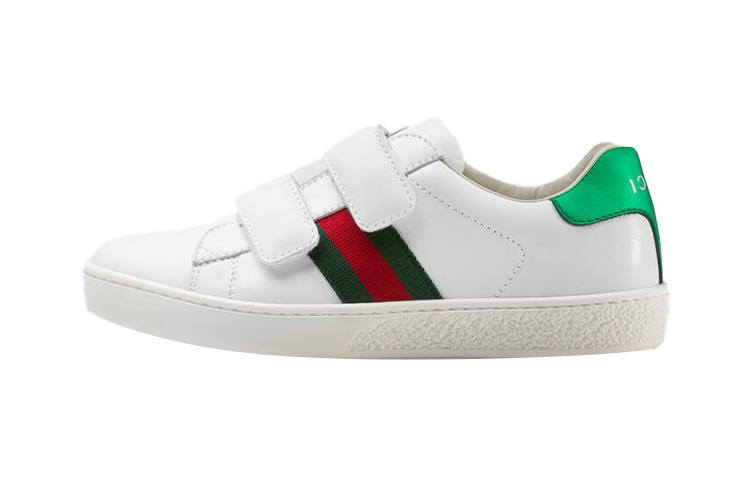 GUCCI GUCCI Kids Ace Leather Touch-strap Sneakers