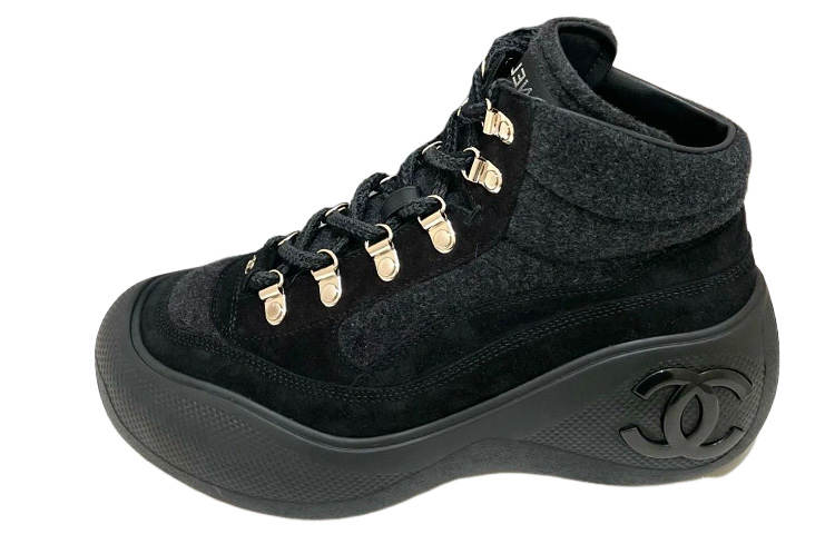 CHANEL CHANEL Ankle Boots Women's Black