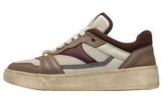 BALLY Raise Leather Low top Skateboard Shoes Men's Brown