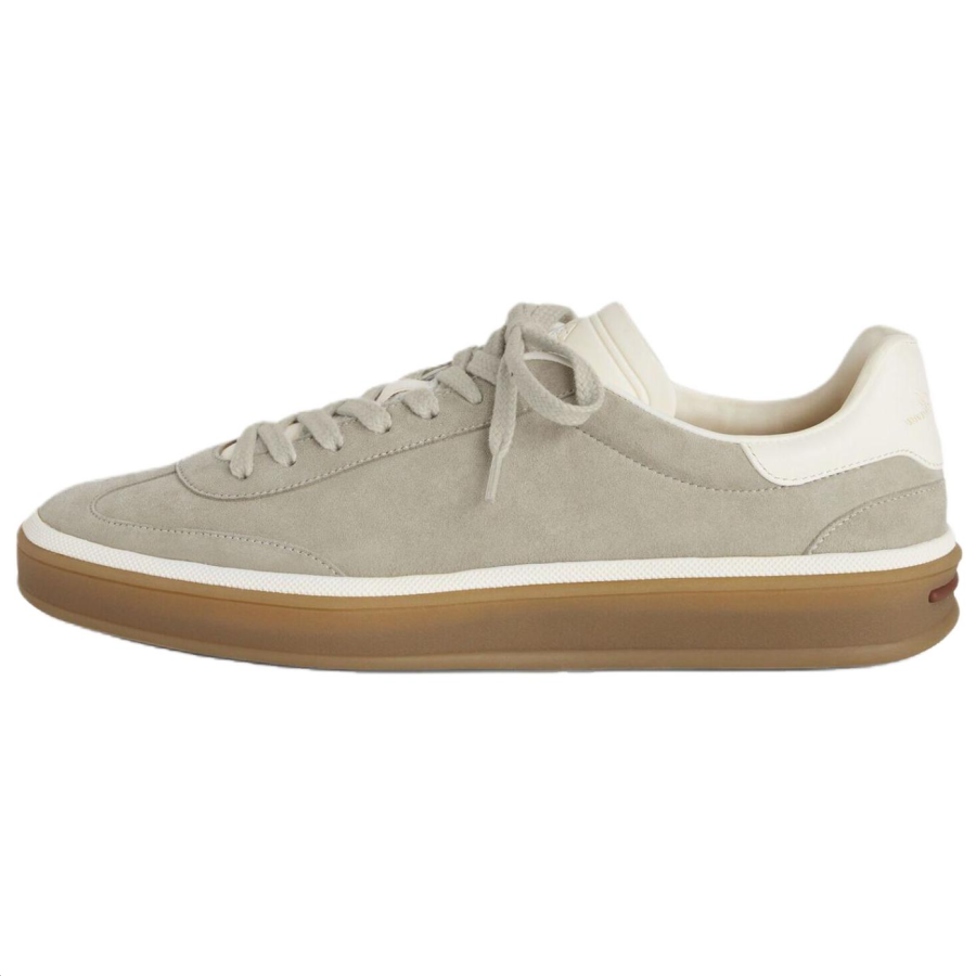 Loro Piana Tennis Walk Suede Low top Skateboard Shoes Women's Gray