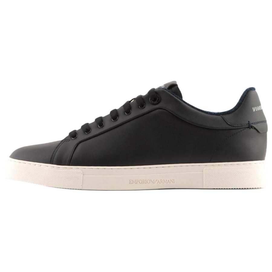 EMPORIO ARMANI Lace-up Leather Sneakers