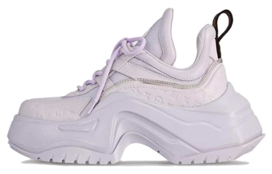 LOUIS VUITTON Archlight Leather Low top Casual Shoes Women's Purple