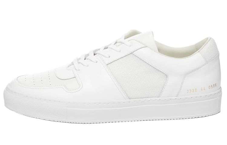 COMMON PROJECTS COMMON PROJECTS Leather Low top Stylish Skateboarding Shoes Men's White